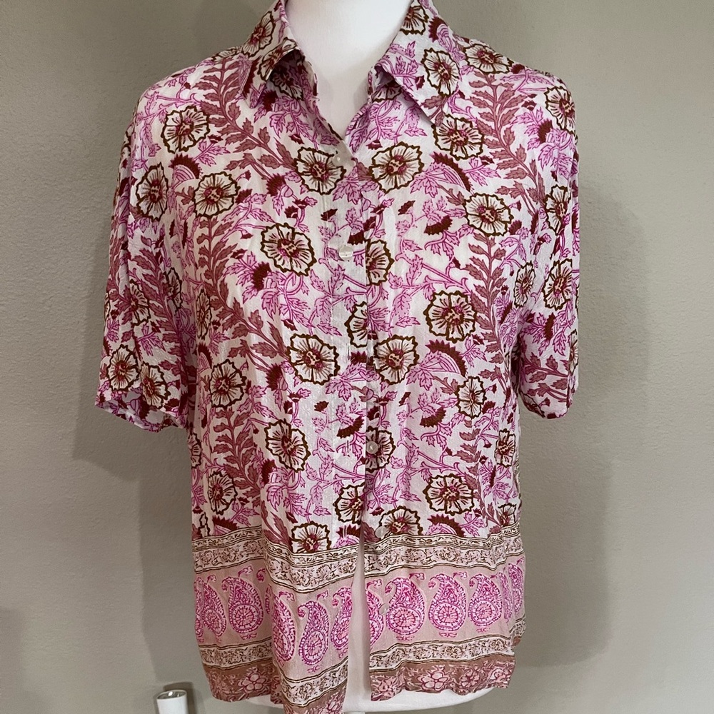 Short sleeve button up new without tags